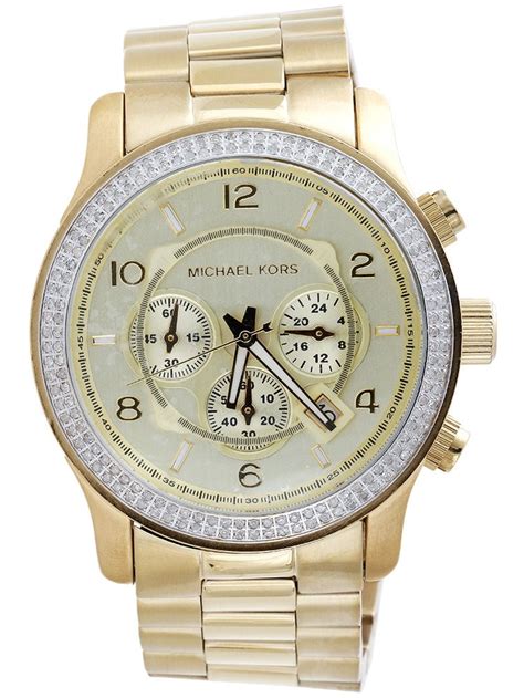 the bay michael kors mens watch|michael kors diamond watch men's.